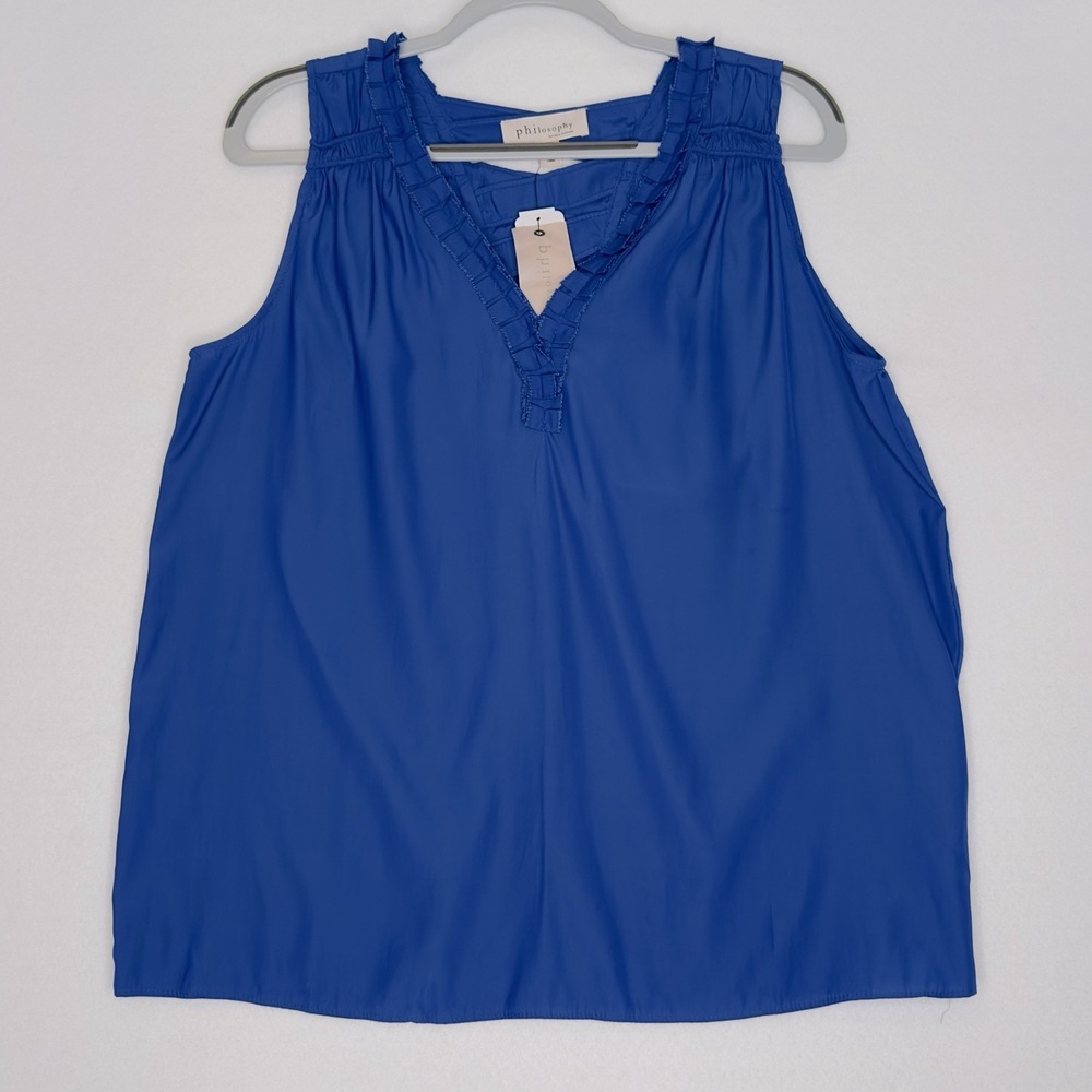 Philosophy Women's Airflow Top With Lace Up Back Size large